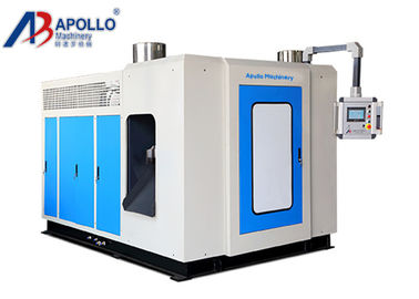 1L White Bottle Automatic Blow Moulding Machine Blue Double Station Weight 5.2 Ton